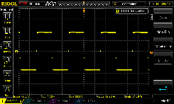 Oscilloscope Capture: Duty Cycle at Max "B" Freq