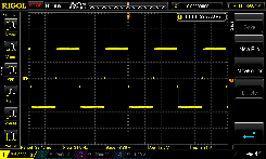 Oscilloscope Capture: Maximum "B" Frequency