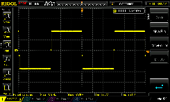 Oscilloscope Capture: Minimum "B" Frequency